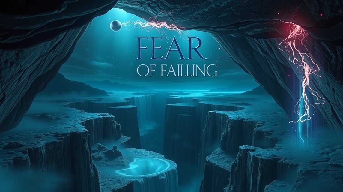 Eine dramatische Landschaft mit tiefen Schluchten und mystischem Licht.